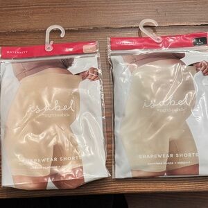 Isabel Maternity by Ingrid & Isabel Seamless Shapewear Shorts in Taupe and Black